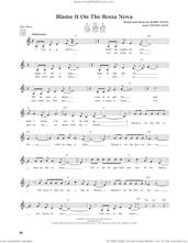 Cover icon of Blame It On The Bossa Nova (from The Daily Ukulele) (arr. Jim Beloff) sheet music for ukulele by Eydie Gorme, Jim Beloff, Barry Mann and Cynthia Weil, intermediate skill level