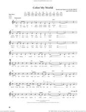 Cover icon of Color My World (from The Daily Ukulele) (arr. Jim Beloff) sheet music for ukulele by Petula Clark, Jim Beloff, Jackie Trent and Tony Hatch, intermediate skill level