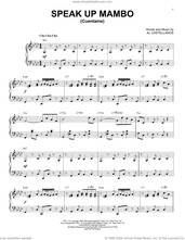 Cover icon of Speak Up Mambo (Cuentame) (arr. Brent Edstrom) sheet music for piano solo by Al Castellanos and Brent Edstrom, intermediate skill level