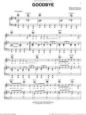 Cover icon of Goodbye sheet music for voice, piano or guitar by Benny Goodman, Dinah Washington, Rosemary Clooney and Gordon Jenkins, intermediate skill level