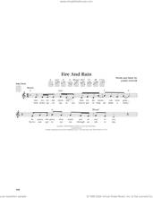 Cover icon of Fire And Rain (from The Daily Ukulele) (arr. Jim Beloff) sheet music for ukulele by James Taylor and Jim Beloff, intermediate skill level