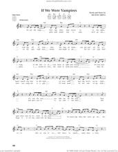 Cover icon of If We Were Vampires (from The Daily Ukulele) (arr. Jim Beloff) sheet music for ukulele by Michael Isbell and Jim Beloff, intermediate skill level