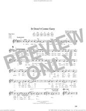 Cover icon of It Don't Come Easy (from The Daily Ukulele) (arr. Jim Beloff) sheet music for ukulele by Richard Starkey and Jim Beloff, intermediate skill level