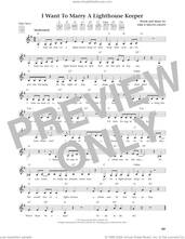 Cover icon of I Want To Marry A Lighthouse Keeper (from The Daily Ukulele) (arr. Jim Beloff) sheet music for ukulele by Erica Melita Eigen and Jim Beloff, intermediate skill level