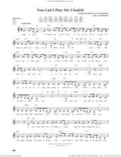 Cover icon of You Can't Play My Ukulele (from The Daily Ukulele) (arr. Jim Beloff) sheet music for ukulele by Al Hoffman, Jim Beloff and Al Goodhart, intermediate skill level