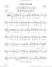 Cover icon of Where You Look (from The Daily Ukulele) (arr. Jim Beloff) sheet music for ukulele by Jim Beloff and Kim Oler, intermediate skill level