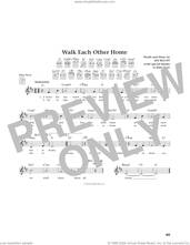 Cover icon of Walk Each Other Home (from The Daily Ukulele) sheet music for ukulele by Jim Beloff, intermediate skill level