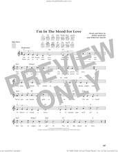 Cover icon of I'm In The Mood For Love (from The Daily Ukulele) (arr. Jim Beloff) sheet music for ukulele by Jimmy McHugh, Jim Beloff and Dorothy Fields, intermediate skill level