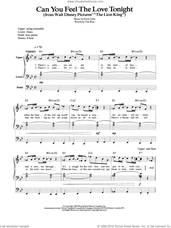 Cover icon of Can You Feel The Love Tonight (from The Lion King) sheet music for organ by Elton John, The Lion King and Tim Rice, wedding score, intermediate skill level