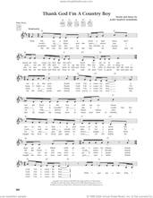 Cover icon of Thank God I'm A Country Boy (from The Daily Ukulele) (arr. Jim Beloff) sheet music for ukulele by John Denver, Jim Beloff and John Martin Sommers, intermediate skill level