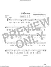 Cover icon of Just Because (from The Daily Ukulele) (arr. Jim Beloff) sheet music for ukulele by Frankie Yankovic, Jim Beloff, Bob Shelton, Joe Shelton and Sid Robin, intermediate skill level