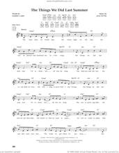 Cover icon of The Things We Did Last Summer (from The Daily Ukulele) (arr. Jim Beloff) sheet music for ukulele by Sammy Cahn, Jim Beloff and Jule Styne, intermediate skill level