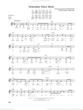 Cover icon of Yesterday Once More (from The Daily Ukulele) (arr. Jim Beloff) sheet music for ukulele by Richard Carpenter, Jim Beloff, Carpenters and John Bettis, intermediate skill level