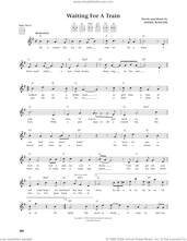 Cover icon of Waiting For A Train (from The Daily Ukulele) (arr. Jim Beloff) sheet music for ukulele by Jimmie Rodgers and Jim Beloff, intermediate skill level