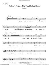 Cover icon of Nobody Knows The Trouble I've Seen sheet music for voice and other instruments (fake book), intermediate skill level