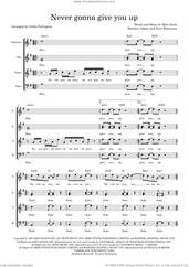 Cover icon of Never Gonna Give You Up (arr. Gitika Partington) sheet music for choir (SAATB) by Rick Astley and Gitika Partington, intermediate skill level