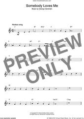 Cover icon of Somebody Loves Me sheet music for voice and other instruments (fake book) by George Gershwin and GERSHWIN G, intermediate skill level