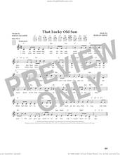 Cover icon of That Lucky Old Sun (from The Daily Ukulele) (arr. Jim Beloff) sheet music for ukulele by Johnny Cash, Jim Beloff, Beasley Smith and Haven Gillespie, intermediate skill level