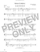 Cover icon of Reason To Believe (from The Daily Ukulele) (arr. Jim Beloff) sheet music for ukulele by Rod Stewart, Jim Beloff and Tim Hardin, intermediate skill level