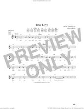 Cover icon of True Love (from The Daily Ukulele) (arr. Jim Beloff) sheet music for ukulele by Bing Crosby & Grace Kelly, Jim Beloff and Cole Porter, intermediate skill level