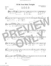 Cover icon of I'll Be Your Baby Tonight (from The Daily Ukulele) (arr. Jim Beloff) sheet music for ukulele by Bob Dylan and Jim Beloff, intermediate skill level