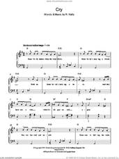 Cover icon of Cry sheet music for piano solo by Michael Jackson and Robert Kelly, easy skill level