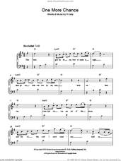 Cover icon of One More Chance sheet music for piano solo by Michael Jackson and Robert Kelly, easy skill level