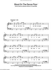 Cover icon of Blood On The Dance Floor sheet music for piano solo by Michael Jackson and Edward Riley, easy skill level