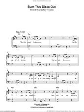 Cover icon of Burn This Disco Out sheet music for piano solo by Michael Jackson and Rod Temperton, easy skill level