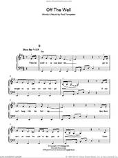 Cover icon of Off The Wall sheet music for piano solo by Michael Jackson and Rod Temperton, easy skill level