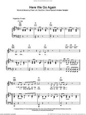 Cover icon of Here We Go Again sheet music for voice, piano or guitar by Pixie Lott, Andrew Frampton, RedOne and Steve Kipner, intermediate skill level