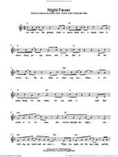Cover icon of Night Fever sheet music for voice and other instruments (fake book) by Bee Gees and Barry Gibb, intermediate skill level