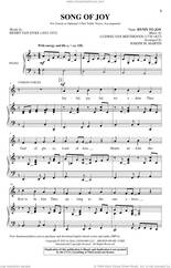 Cover icon of Song Of Joy sheet music for choir (Unison, 2-Part Treble) by Ludwig Van Beethoven, Joseph M. Martin and Henry van Dyke, intermediate skill level