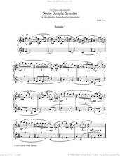 Cover icon of Some Simple Sonatas sheet music for piano solo by Judith Weir, classical score, intermediate skill level