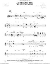 Cover icon of Always On My Mind sheet music for harmonica solo by Elvis Presley, Johnny Christopher, Mark James and Wayne Thompson, intermediate skill level