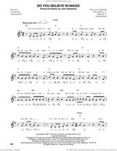 Cover icon of Do You Believe In Magic sheet music for harmonica solo by Lovin' Spoonful and John Sebastian, intermediate skill level