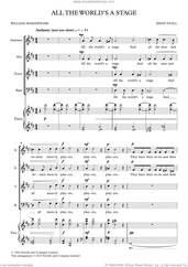 Cover icon of All The World's A Stage sheet music for choir (SATB: soprano, alto, tenor, bass) by David Stoll, classical score, intermediate skill level