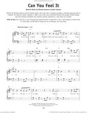 Cover icon of Can You Feel It sheet music for piano solo by The Jackson 5, Jackie Jackson and Michael Jackson, beginner skill level