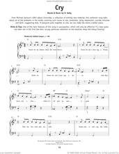 Cover icon of Cry, (beginner) sheet music for piano solo by Michael Jackson and Robert S. Kelly, beginner skill level