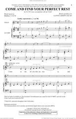 Cover icon of Come And Find Your Perfect Rest sheet music for choir (SATB: soprano, alto, tenor, bass) by Lloyd Larson and Matthew 11:28-30, intermediate skill level