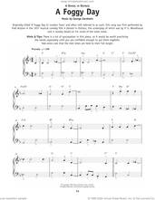 Cover icon of A Foggy Day (In London Town) (from A Damsel In Distress) sheet music for piano solo by George Gershwin and Ira Gershwin, beginner skill level