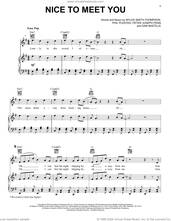 Cover icon of Nice To Meet You sheet music for voice, piano or guitar by Myles Smith, Dan Bastille, Myles Smith-Thompson, Peter Joseph Fenn and Phil Plested, intermediate skill level