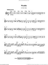 Cover icon of Wooftie sheet music for voice and other instruments (fake book) by Chubby Jackson, intermediate skill level