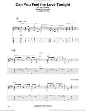 Cover icon of Can You Feel The Love Tonight (from Lion King) (arr. David Jaggs) sheet music for guitar solo by Elton John, David Jaggs and Tim Rice, intermediate skill level