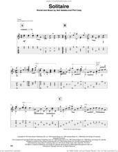 Cover icon of Solitaire (arr. David Jaggs) sheet music for guitar solo by Carpenters, David Jaggs, Elvis Presley, Neil Sedaka and Phil Cody, intermediate skill level