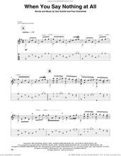 Cover icon of When You Say Nothing At All (arr. David Jaggs) sheet music for guitar solo by Keith Whitley, David Jaggs, Don Schlitz and Paul Overstreet, intermediate skill level