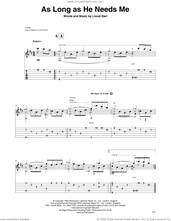 Cover icon of As Long As He Needs Me (from Oliver!) (arr. David Jaggs) sheet music for guitar solo by Lionel Bart and David Jaggs, intermediate skill level