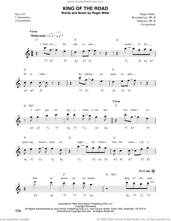 Cover icon of King Of The Road sheet music for harmonica solo by Roger Miller and Randy Travis, intermediate skill level