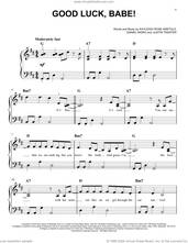 Cover icon of Good Luck, Babe! sheet music for piano solo by Chappell Roan, Daniel Nigro, Justin Tranter and Kayleigh Rose Amstutz, easy skill level