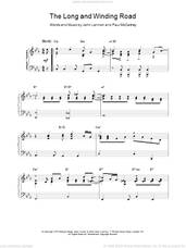 Cover icon of The Long And Winding Road sheet music for piano solo by Paul McCartney, The Beatles and John Lemmon, intermediate skill level
